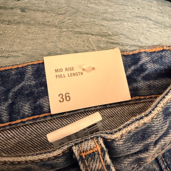 Cross Waist Wide Leg Jeans - Picture 5 of 6